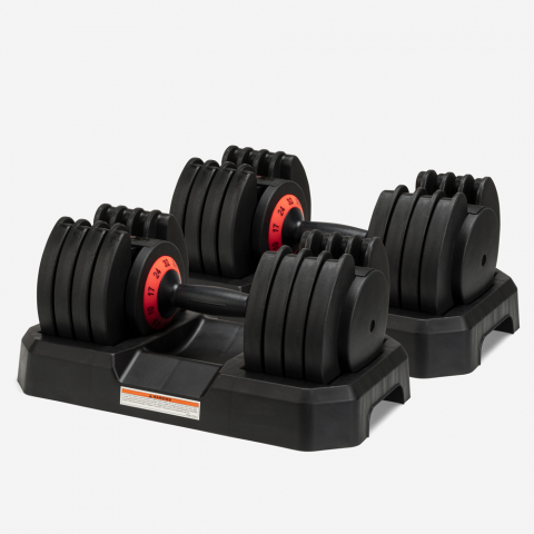 Paar halters 2 x 32 kg dumbbells met verstelbaar gewicht Oonda Aanbieding