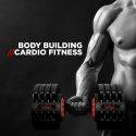 Paar halters 2 x 32 kg dumbbells met verstelbaar gewicht Oonda Catalogus