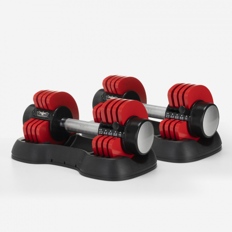 Paar dumbbells 2 x 12 kg verstelbaar gewicht Erope Aanbieding