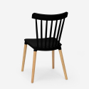 Witte eettafel set 120x80 cm met 4 design stoelen Bounty 