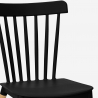 Witte eettafel set 120x80 cm met 4 design stoelen Bounty 