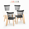 Table blanche 120x80 cm + 4 chaises design cuisine salle à manger Bounty Remises
