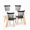 Witte eettafel set 120x80 cm met 4 design stoelen Bounty Catalogus