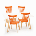 Witte eettafel set 120x80cm 4 stoelen design keuken restaurant Bounty 