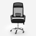 Chaise de bureau design ergonomique inclinable appui-tête en tissu Baku Offre
