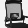 Chaise de bureau design ergonomique inclinable appui-tête en tissu Baku Catalogue