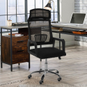 Chaise de bureau design ergonomique inclinable appui-tête en tissu Baku Vente