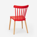 Modern design stoel Praecisura van hout en polypropyleen Karakteristieken