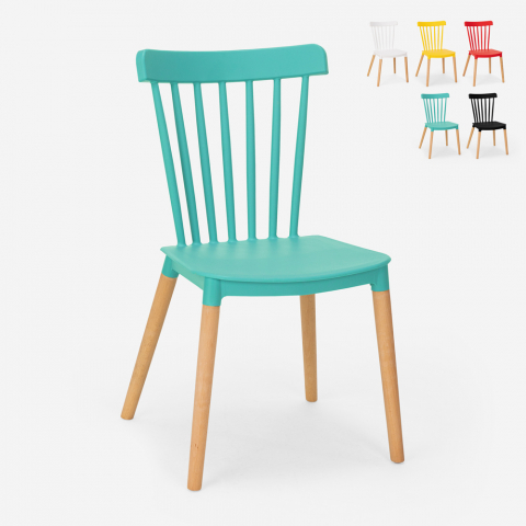 Modern design stoel hout polypropyleen restaurant bar keuken Praecisura Aanbieding