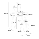 Scandinavisch design make-up tafel met LED spiegel, laden en krukje Serena Keuze
