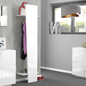 Porte-Manteau Design Armoire Moderne Blanc Chambre et salle de bain Ping Bianco Lucido Hang Remises