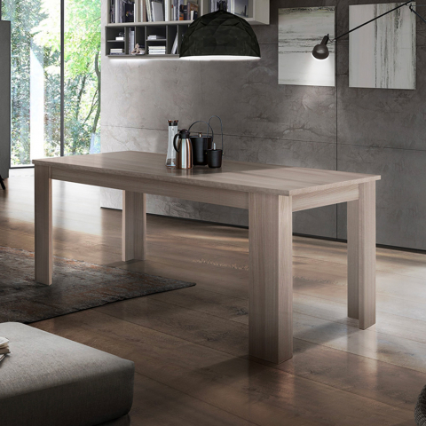 Table à manger Extensible En Bois avec rallonge 120-170x90cm Salle À Manger Cuisine Jesi Honey