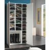 Armoire à chaussures design entrée blanc brillant 28 paires Girl Remises