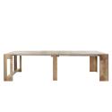 Table à manger extensible  en bois 90x51-300cm Pratika Wood Remises
