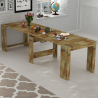 Table à manger extensible  en bois 90x51-300cm Pratika Wood Modèle