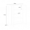 Vaisselier de salon blanc brillant ardoise design moderne New Coro Hem Catalogue