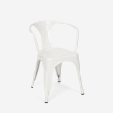 Industrieel design set met tafel 80x80 cm en 4 stoelen Hustle 