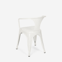 Industrieel design set met tafel 80x80 cm en 4 stoelen Hustle 