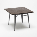 Industrieel design set met tafel 80x80 cm en 4 stoelen Hustle Aankoop