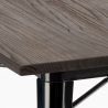 tafelset 80x80cm 4 stoelen industrieel design stijl keuken bar hustle black 