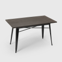 set industrieel ontwerp tafel 120x60cm 4 stoelen stijl keuken bar caster Aankoop
