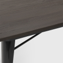 set industrieel ontwerp tafel 120x60cm 4 stoelen stijl keuken bar caster 