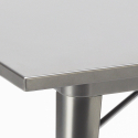 set keuken industrieel tafel 80x80cm 4 stoelen hout metaal century wood 