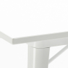 table 80x80cm blanc + 4 chaises style Lix century white top light Prix