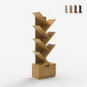 Modern ontwerp boekenkast met 8 planken en lade Treebook 120 Aankoop