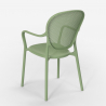 Set met 2 design stoelen en vierkante zwarte tafel 70x70 cm voor binnen en buiten Lavett Dark 