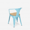 table 120x60 + 4 chaises style industriel bar restaurant cuisine wismar top light 
