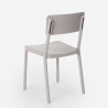 Set met 2 stoelen en vierkante beige tafel 70x70 cm van polypropyleen Regas 