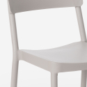 Set met 2 stoelen en vierkante beige tafel 70x70 cm van polypropyleen Regas 