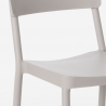 Set met 2 stoelen en vierkante beige tafel 70x70 cm van polypropyleen Regas 
