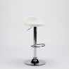 Tabouret haut de bar et cuisine en similicuir chromé Baltimora 