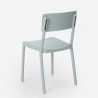 Ensemble Table Carrée 70x70cm Noire et 2 Chaises Extérieur Design pour jardin bar restaurant Regas Dark 
