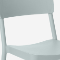 Ensemble Table Carrée 70x70cm Noire et 2 Chaises Extérieur Design pour jardin bar restaurant Regas Dark 