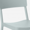 Ensemble Table Carrée 70x70cm Noire et 2 Chaises Extérieur Design pour jardin bar restaurant Regas Dark 