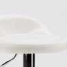 Tabouret haut de bar et cuisine en similicuir chromé Baltimora 