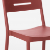 Ensemble Table Carrée Beige Polypropylène 70x70cm et 2 Chaises Design pour jardin restaurant bar Larum 