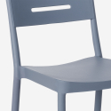 Set met 2 stoelen en vierkante zwarte tafel 70x70 cm in modern design Larum Dark 