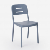 Set met 2 stoelen en vierkante zwarte tafel 70x70 cm in modern design Larum Dark 