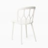 Set 2 stoelen polypropyleen design tafel 80x80cm rond beige Kento Model