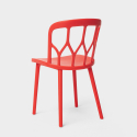 Polypropyleen set met 2 design stoelen en vierkante beige tafel 70x70 cm Saiku 