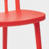 Polypropyleen set met 2 design stoelen en vierkante beige tafel 70x70 cm Saiku 
