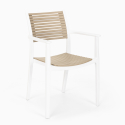 Set met ronde zwarte tafel 80x80 cm en 2 polypropyleen design stoelen Fisher Dark Catalogus