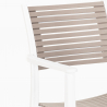 Set met vierkante zwarte tafel 70x70 cm en 2 polypropyleen design stoelen Clue Dark Keuze