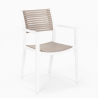 Set met vierkante zwarte tafel 70x70 cm en 2 polypropyleen design stoelen Clue Dark Catalogus
