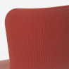 Industriële set met 4 stoelen en vierkante tafel 80x80 cm Claw Light 