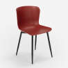 Vierkante tafel set 80x80cm 4 stoelen hout metaal industriële stijl Claw 